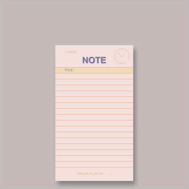 Tearable Non sticky Note Paper 50 Sheets Per Book