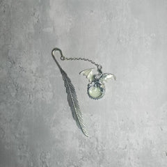 Magical Noctilucent Dragon Bookmark for Enchanting Reading