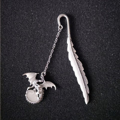 Magical Noctilucent Dragon Bookmark for Enchanting Reading