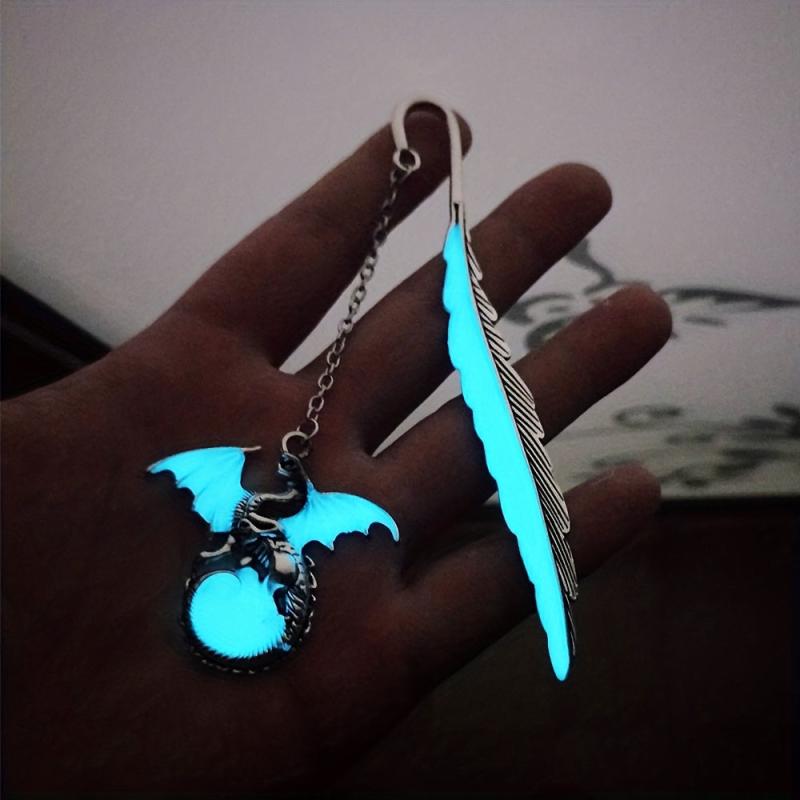 Magical Noctilucent Dragon Bookmark for Enchanting Reading