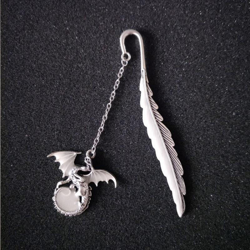 Magical Noctilucent Dragon Bookmark for Enchanting Reading