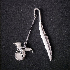 Magical Noctilucent Dragon Bookmark for Enchanting Reading