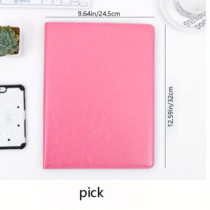 A4 File Folder Data Storage Book Business Manager Folder with Calculator
