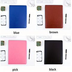A4 File Folder Data Storage Book Business Manager Folder with Calculator