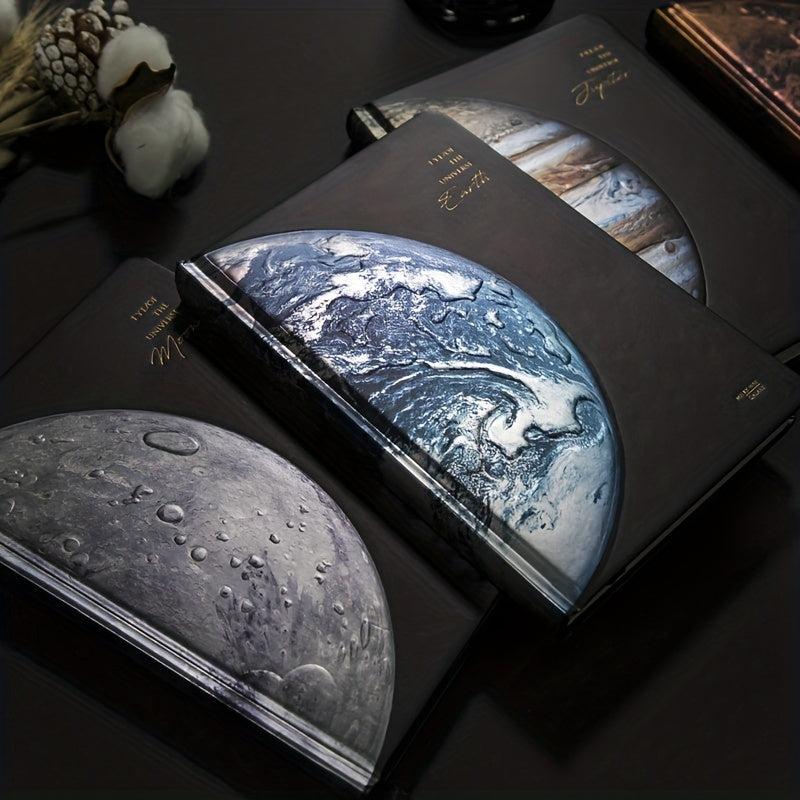 3D Embossed Moon Notebook Creative Diary Book