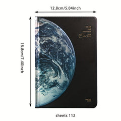 3D Embossed Moon Notebook Creative Diary Book
