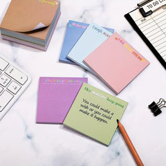 Motivational Stickers & Notebook Gift Set - 12 Pieces of Stickers & 50 Pages