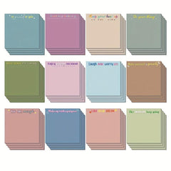 Motivational Stickers & Notebook Gift Set - 12 Pieces of Stickers & 50 Pages