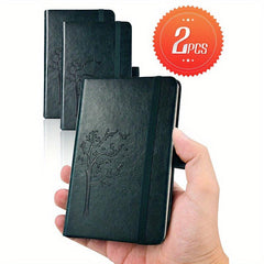 2-Pack Pocket Hardcover Notebooks, 5x13, Lined Paper, Inner Pocket