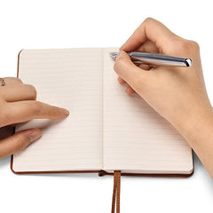 2-Pack Pocket Hardcover Notebooks, 5x13, Lined Paper, Inner Pocket