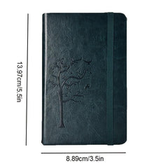 2-Pack Pocket Hardcover Notebooks, 5x13, Lined Paper, Inner Pocket