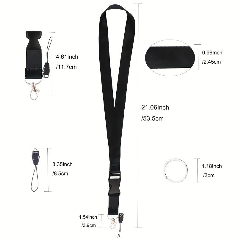 Stylish Lanyard with Quick Release Buckle for Keys Phones ID Card Holders