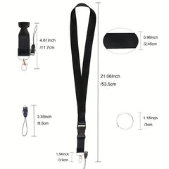 Stylish Lanyard with Quick Release Buckle for Keys Phones ID Card Holders