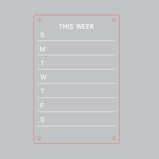 Acrylic Calendar Board Magnetic Dry Wipe Board