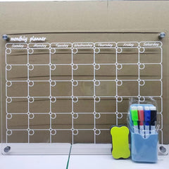 Acrylic Magnetic Dry Erase Board Calendar