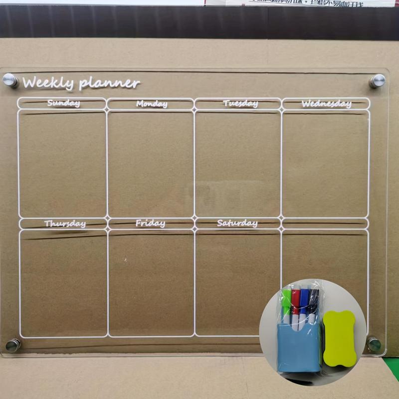 Acrylic Magnetic Dry Erase Board Calendar