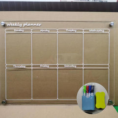 Acrylic Magnetic Dry Erase Board Calendar