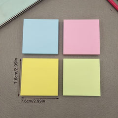 100pcs Fluorescence Transparent PET Memo Pad Sticky Notes