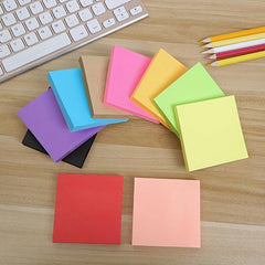 100pcs Fluorescence Transparent PET Memo Pad Sticky Notes