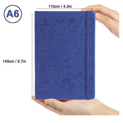 A6 Hardcover Pocket Notebook Ruled 200 Pages