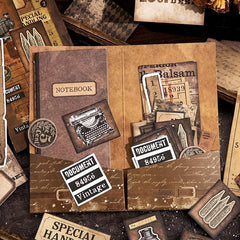 46 Sheets Vintage Scrapbook Paper Book DIY Scrapbooking Supplies