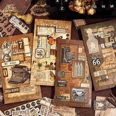 46 Sheets Vintage Scrapbook Paper Book DIY Scrapbooking Supplies