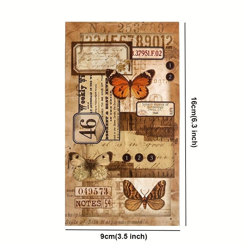 46 Sheets Vintage Scrapbook Paper Book DIY Scrapbooking Supplies