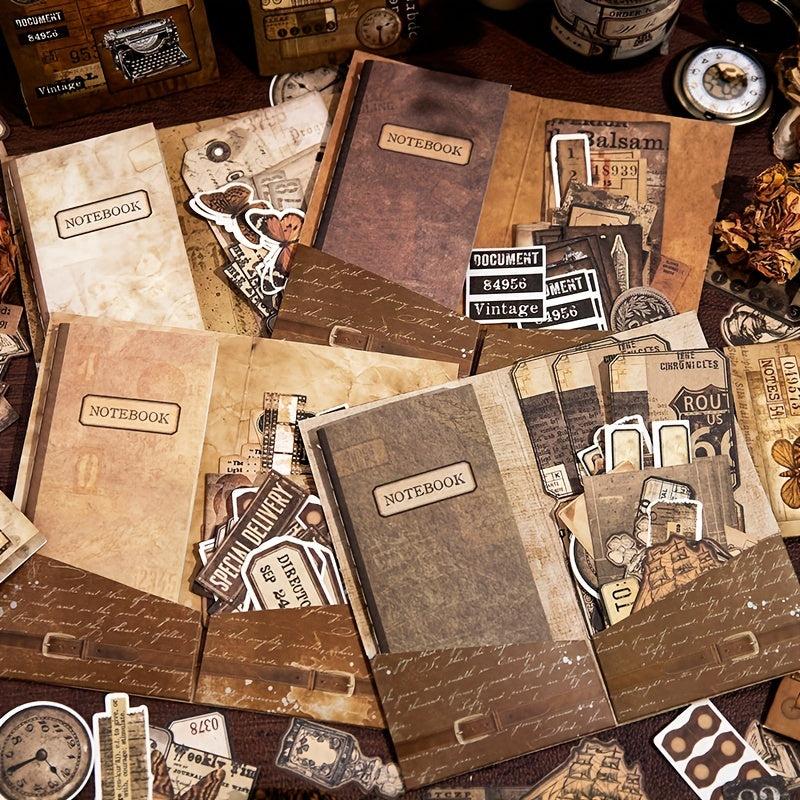46 Sheets Vintage Scrapbook Paper Book DIY Scrapbooking Supplies