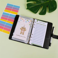 A6 Budget Book Splicing - Durable Mini Budget Planner with Expense Tracking