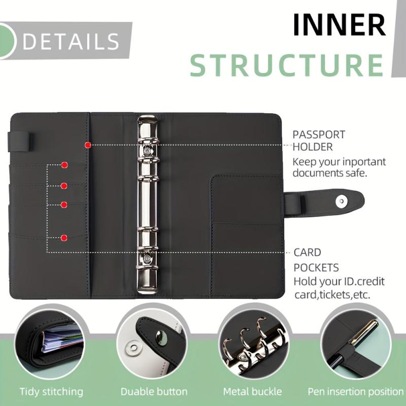 A6 Budget Book Splicing - Durable Mini Budget Planner with Expense Tracking