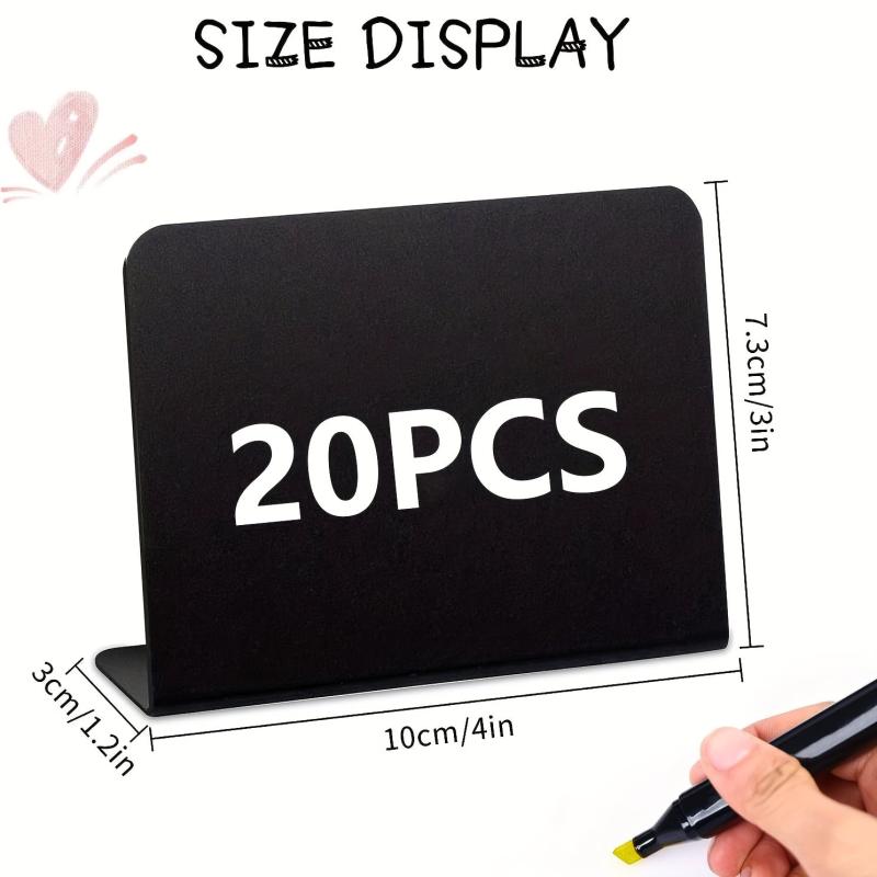 20pcs Mini Chalkboard Signs 10x7 For Wedding Table Reserve Signs