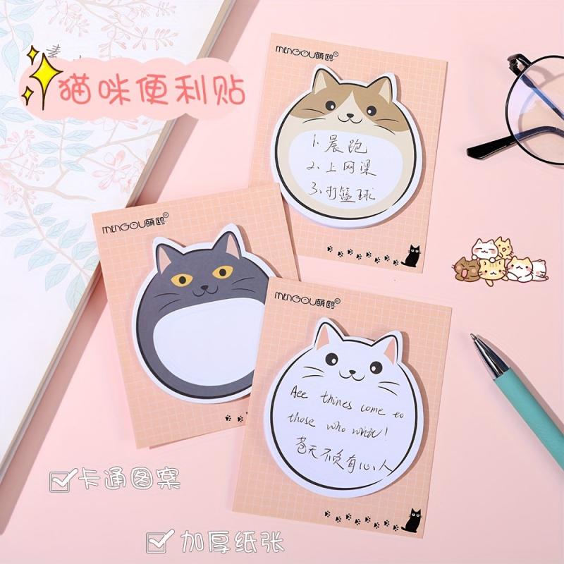 30 Page Cat Series Sticky Notes for Home Office and School