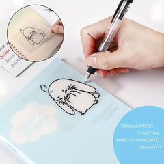 500 Sheets Transparent Waterproof Sticky Notes for Office with Message Strips