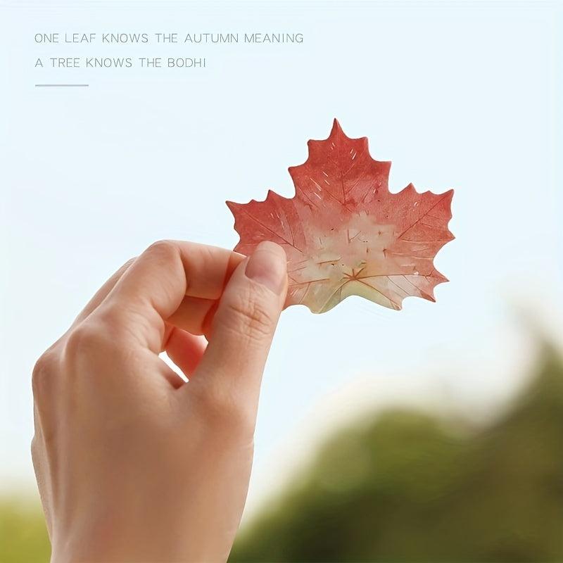 1pc Various Leaves Collection Self Adhesive Memo Pad Sticky Notes
