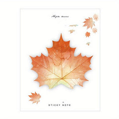 1pc Various Leaves Collection Self Adhesive Memo Pad Sticky Notes