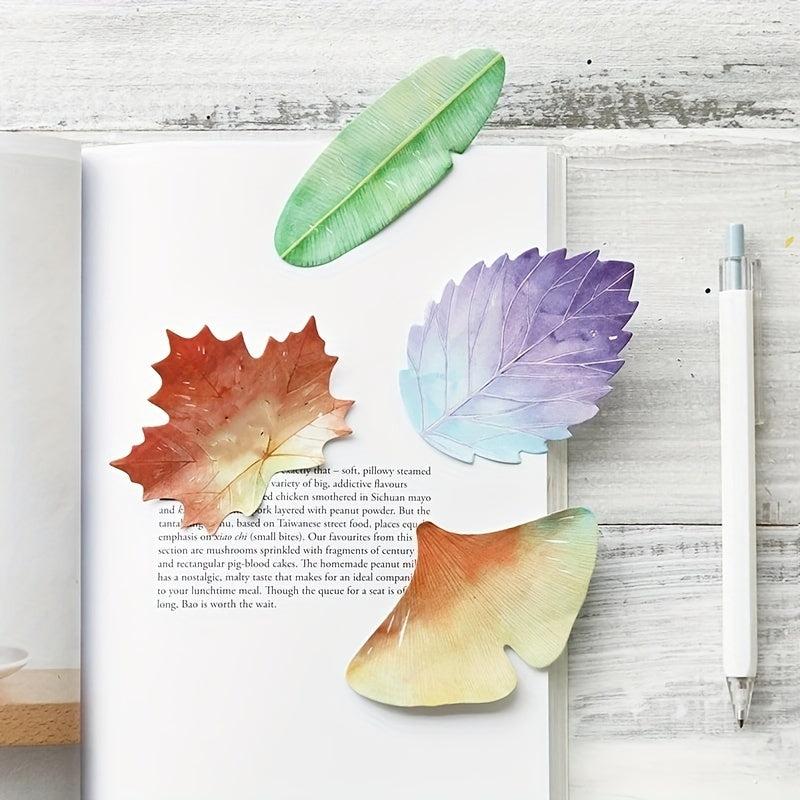 1pc Various Leaves Collection Self Adhesive Memo Pad Sticky Notes