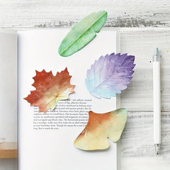 1pc Various Leaves Collection Self Adhesive Memo Pad Sticky Notes