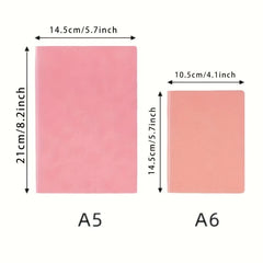 A5 A6 Rainbow Edge Notebook Student Record School Office Pink Rose Red Random