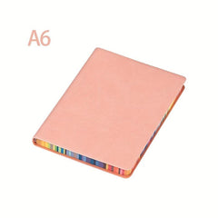 A5 A6 Rainbow Edge Notebook Student Record School Office Pink Rose Red Random
