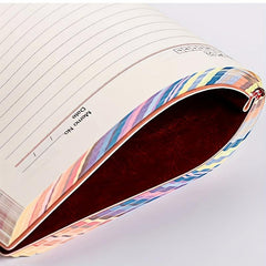 A5 A6 Rainbow Edge Notebook Student Record School Office Pink Rose Red Random