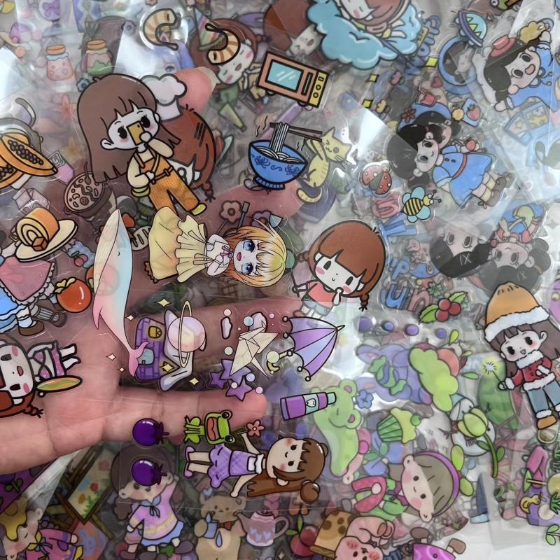Sweetheart Girl Luggage Stickers For Journal Books Waterproof Notebook Material