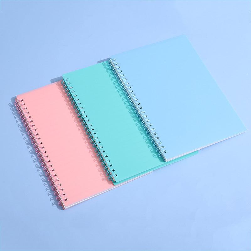 3pcs Morandi A5 Coil Book 120 Pages 60 Sheets PP Cover Notebook