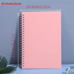 3pcs Morandi A5 Coil Book 120 Pages 60 Sheets PP Cover Notebook