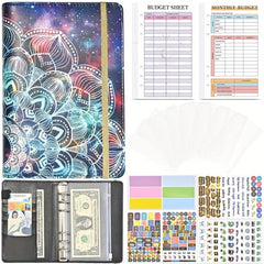 Binder Financial Plan Notebook Leather PU Loose leaf Book