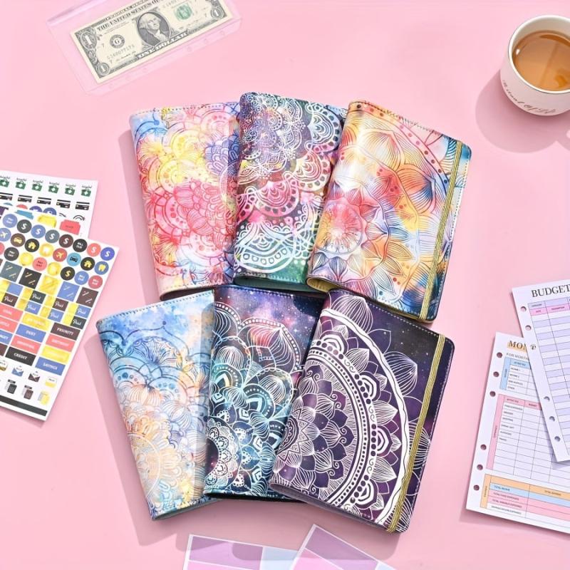 Binder Financial Plan Notebook Leather PU Loose leaf Book