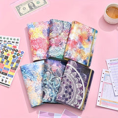 Binder Financial Plan Notebook Leather PU Loose leaf Book