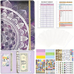 Binder Financial Plan Notebook Leather PU Loose leaf Book