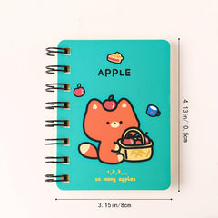 Mini Cartoon Ribbon Spiral Coil Notepad Notebook 80sheets