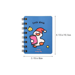 Mini Cartoon Ribbon Spiral Coil Notepad Notebook 80sheets