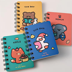 Mini Cartoon Ribbon Spiral Coil Notepad Notebook 80sheets